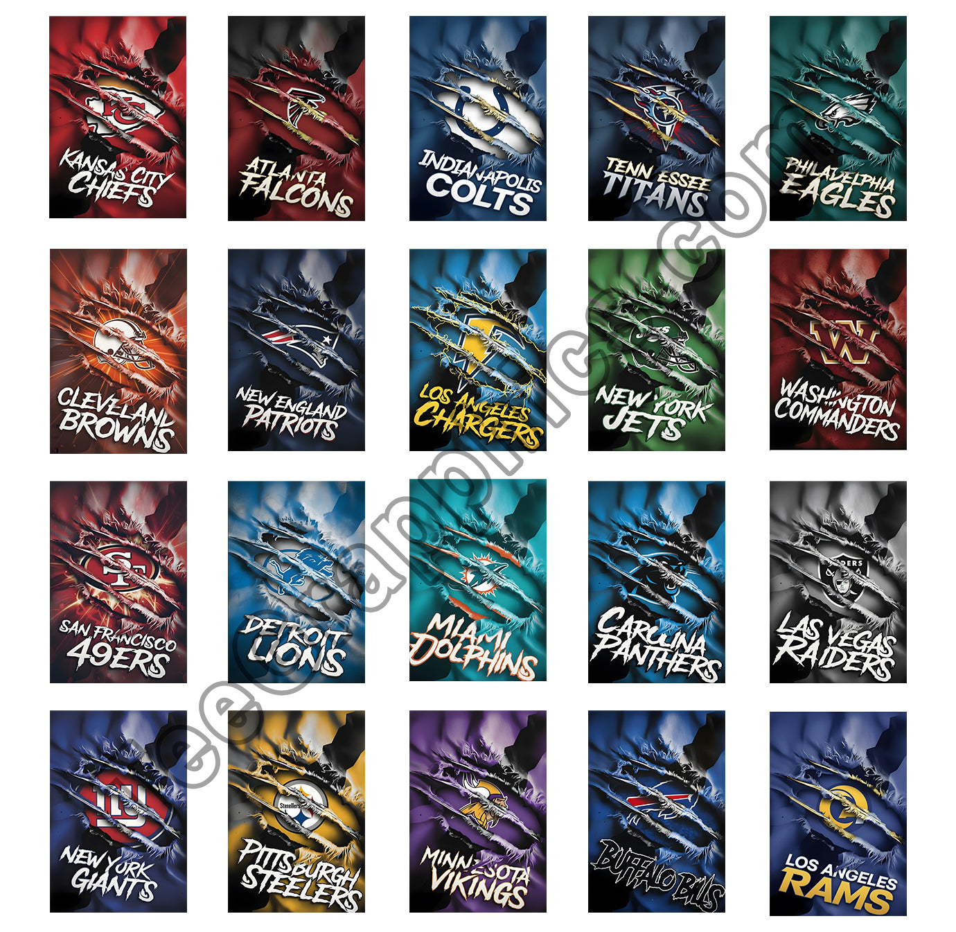 32 NFL Poster Designs