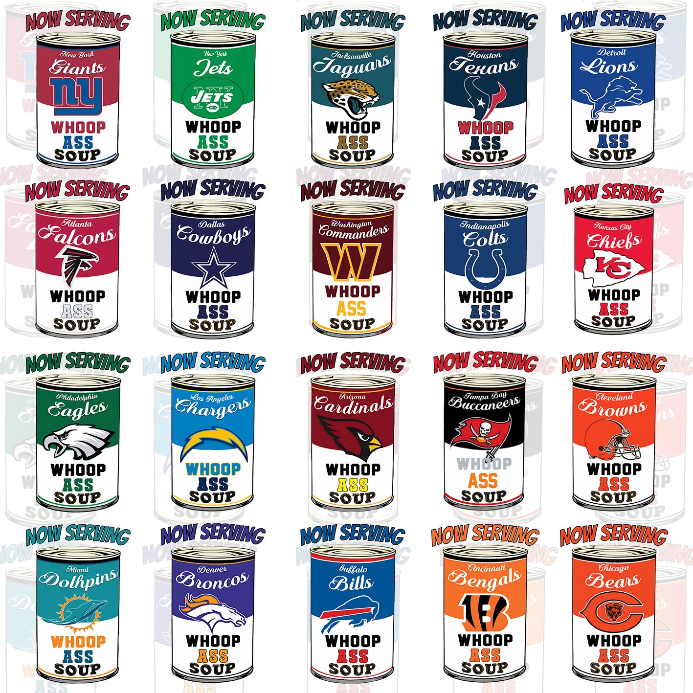 32 NFL Cans T Shirt Designs