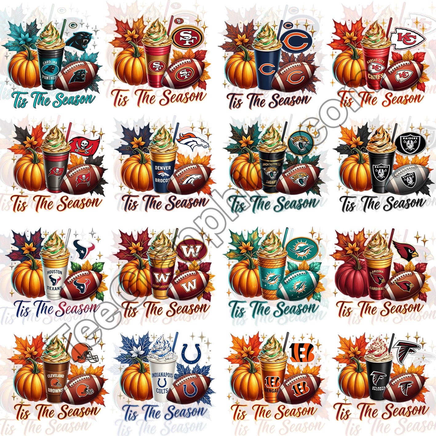 32 Tis The Season NFL T Shirt Deisgns