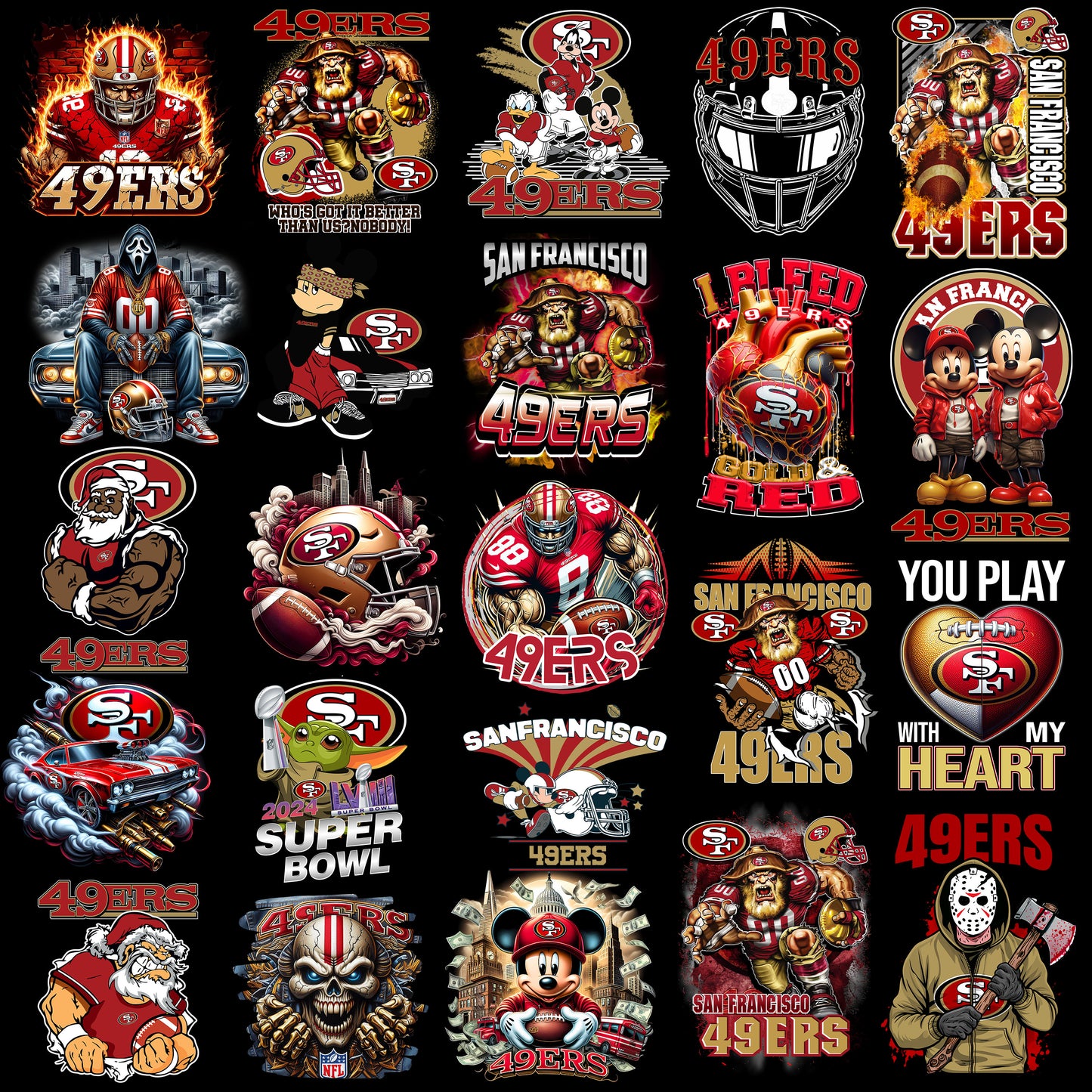 50 San Francisco 49ers T Shirt Designs