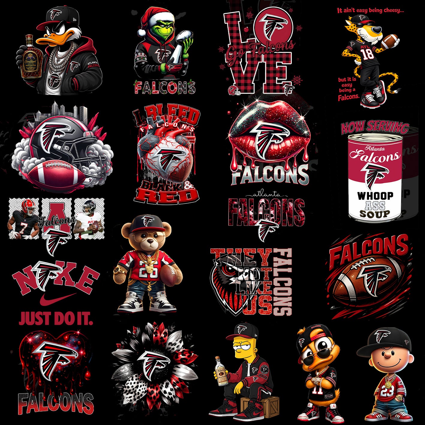 Atlanta MLB, NBA, NFL Designs Bundles