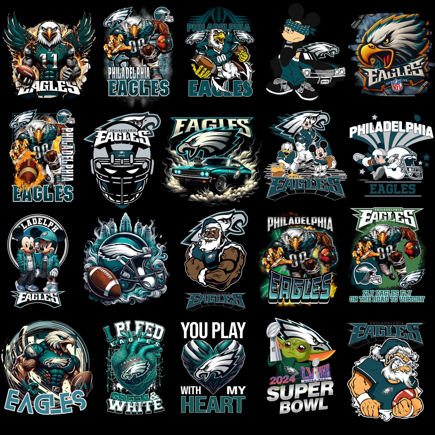 50 Philadelphia Eagles T Shirt Designs