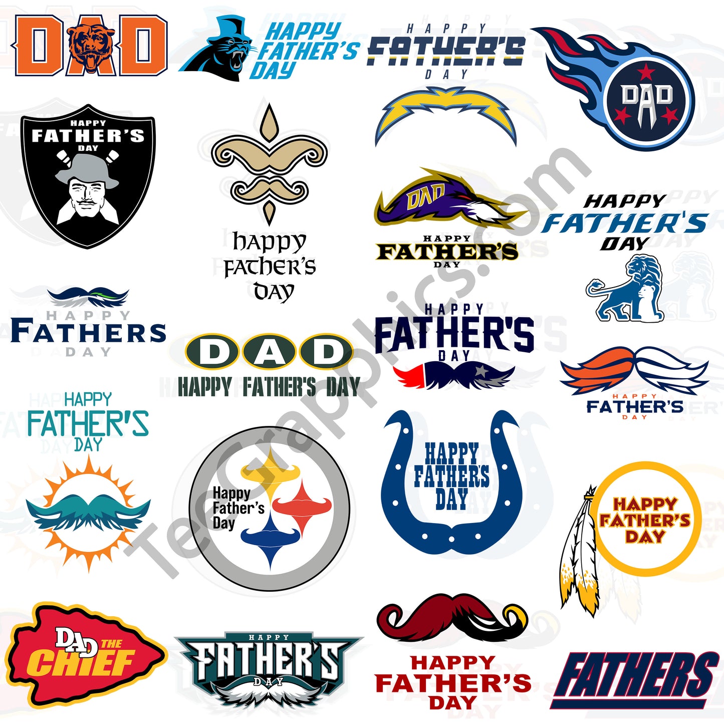 NFL Father's Day T Shirt Designs