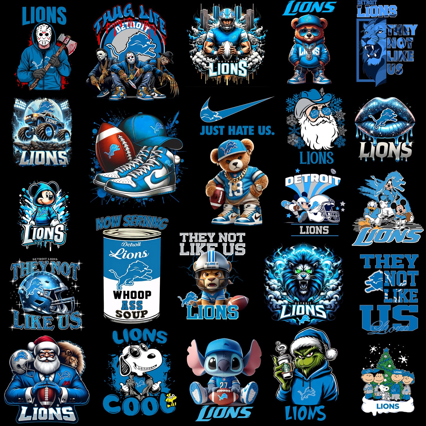 50 Detroit Lions T Shirt Designs