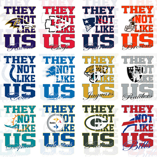 32 They Not Like Us NFL T Shirt Deisgns
