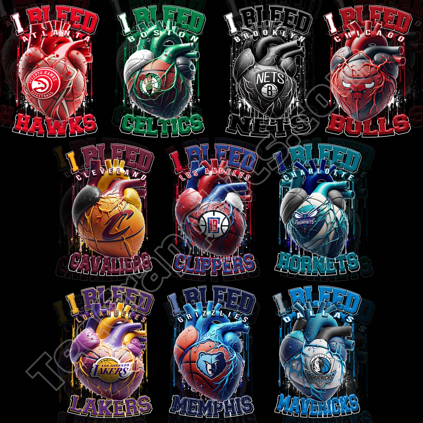 30 I Bleed NBA T Shirt Designs