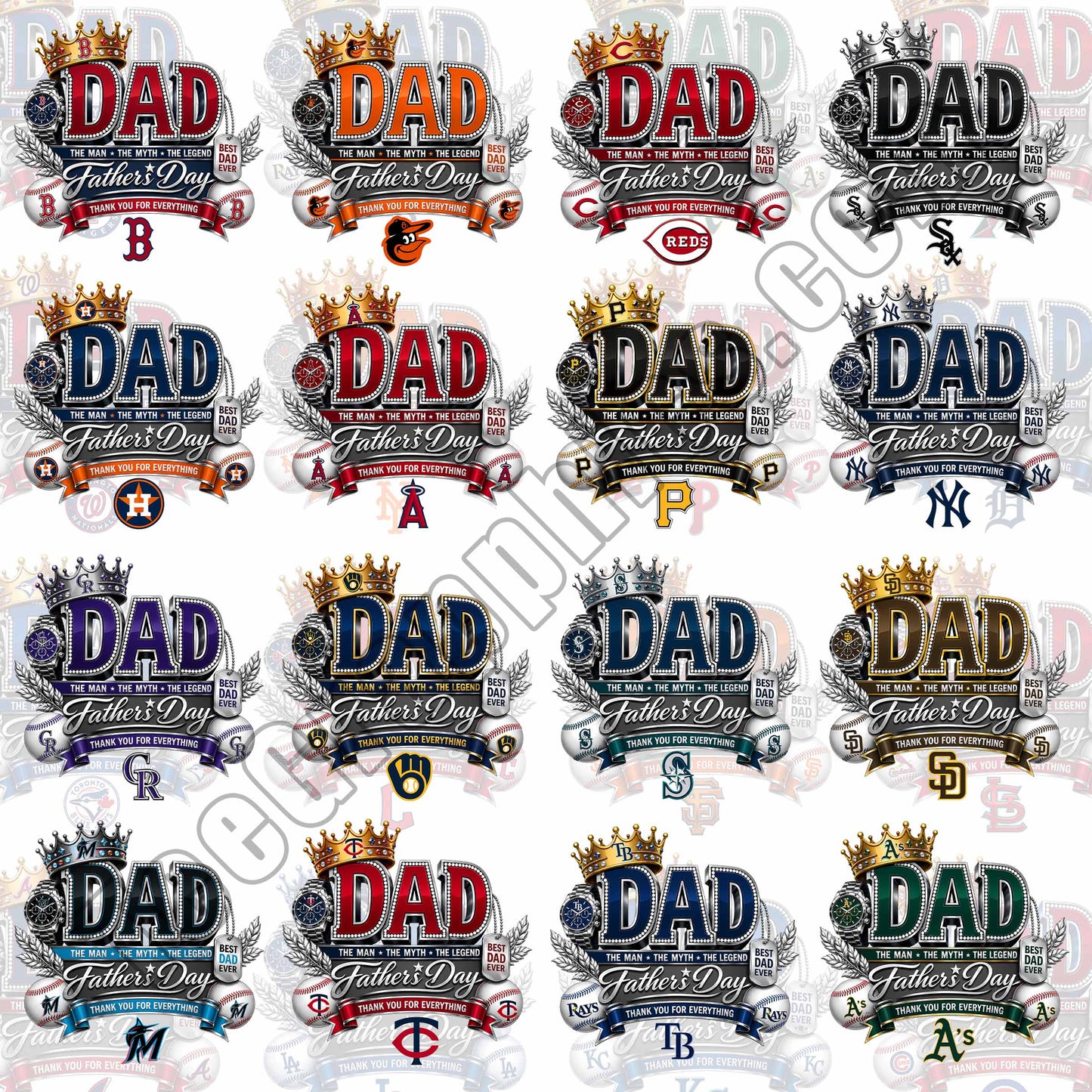32 Luxury Father's Day MLB T Shirt Designs