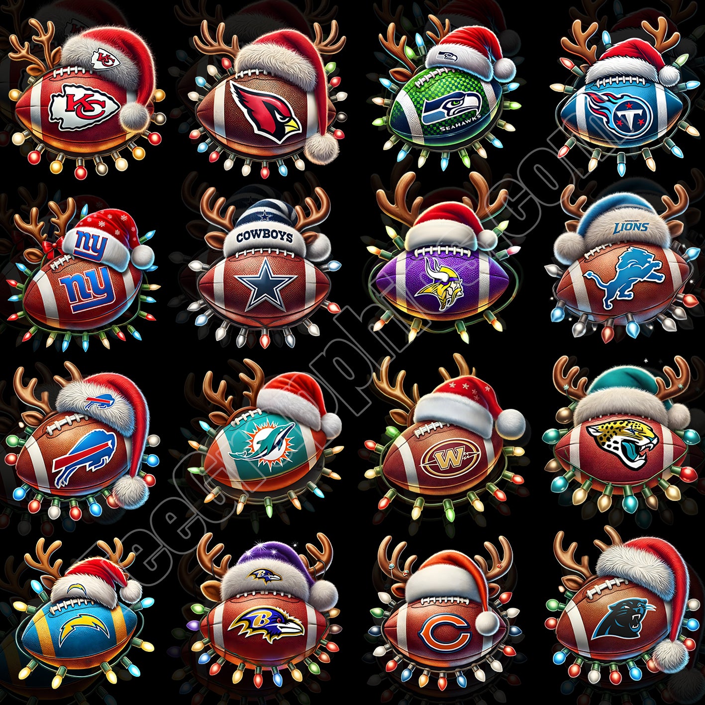 32 NFL Christmas Ball T Shirt Designs