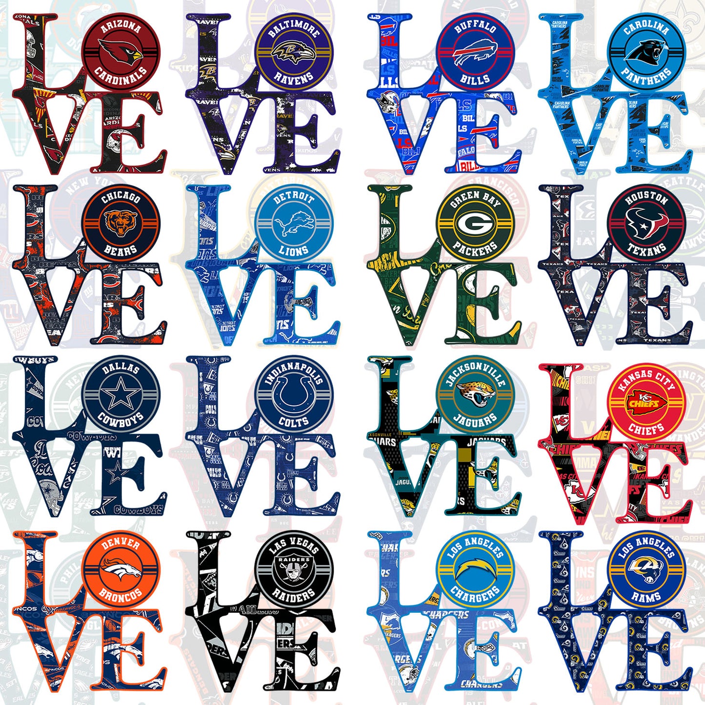 32 NFL Love Designs T Shirt Designs