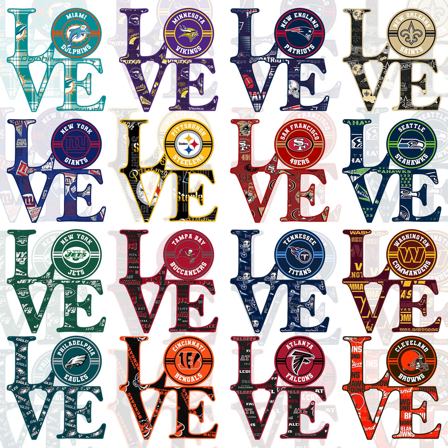 32 NFL Love Designs T Shirt Designs
