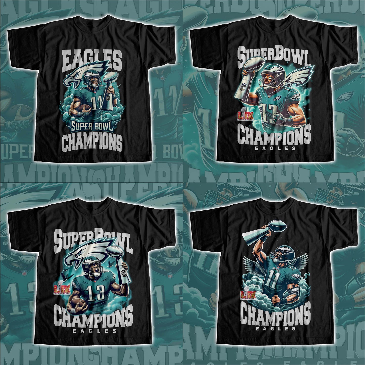Philadelphia Eagles SuperBowl Champions Designs