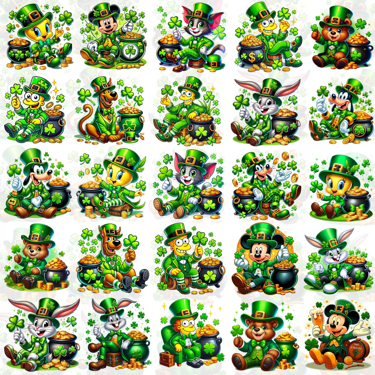 Cartoon St. Patrick's Day T Shirt Designs