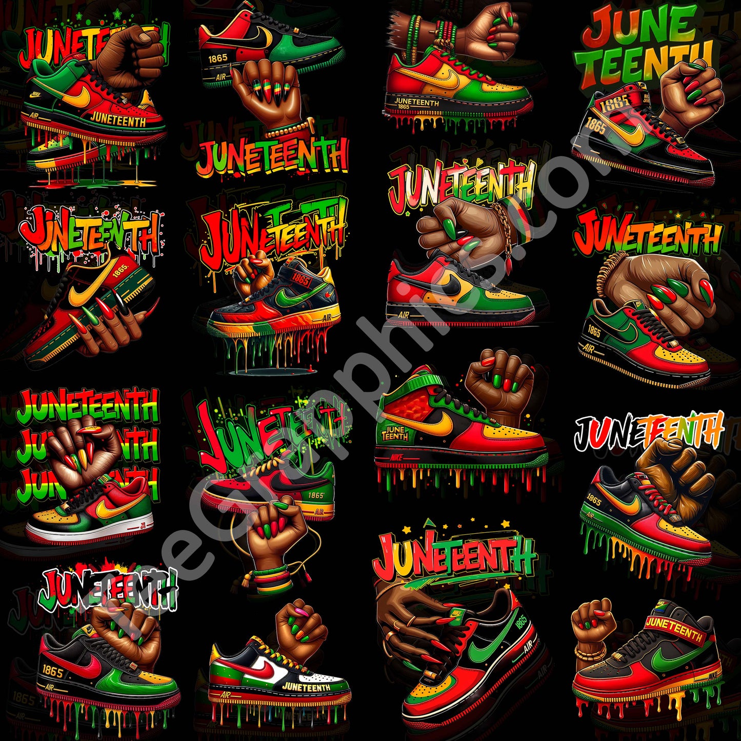 17 Juneteenth Sneaker T Shirt Designs