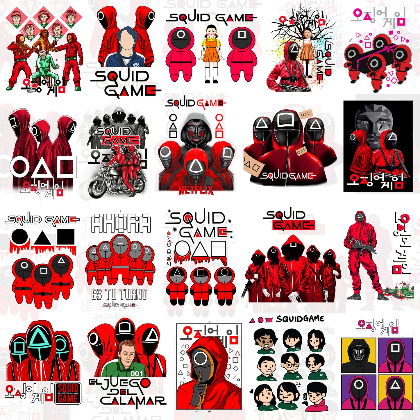 45 Squid Game T Shirt Designs