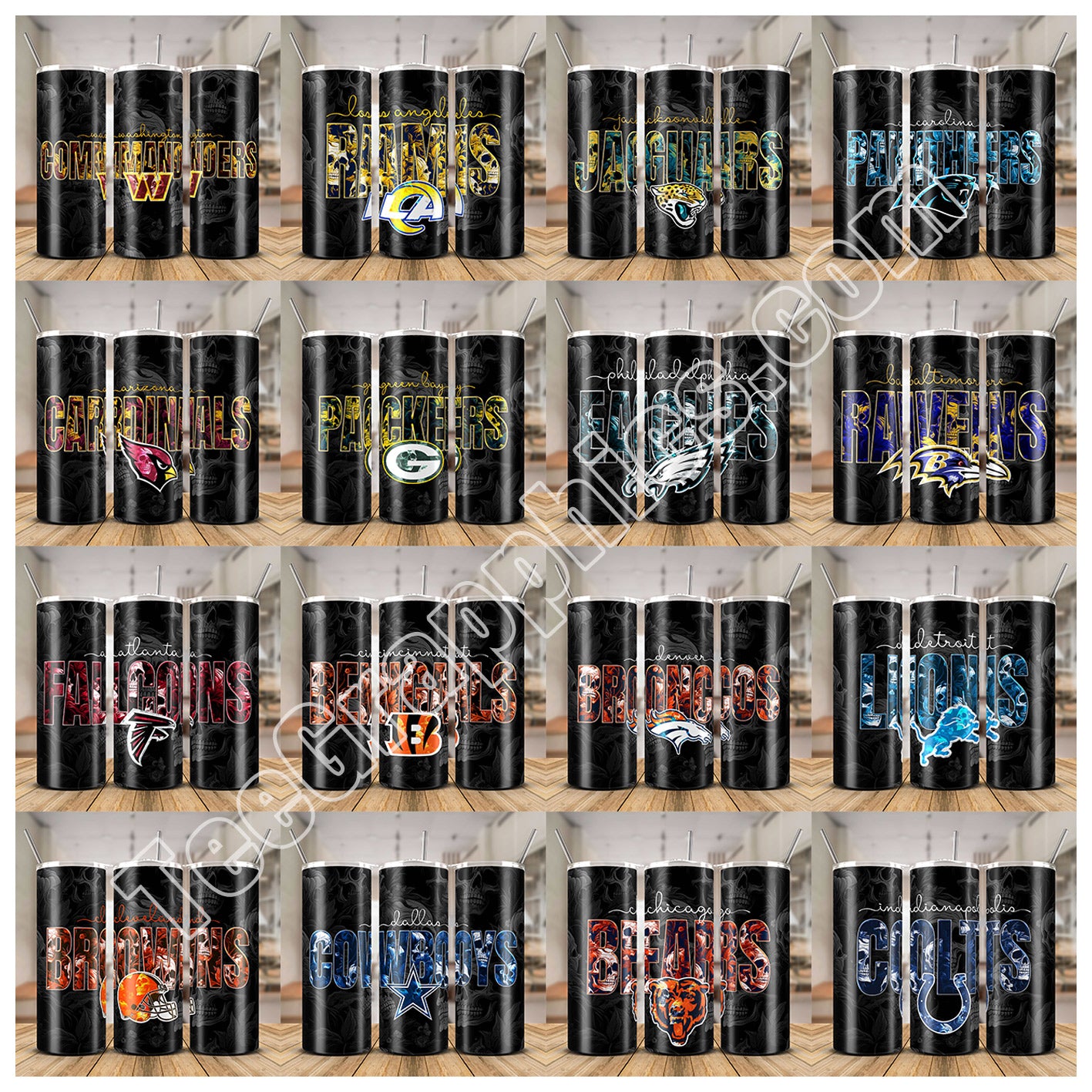 32 Skull Theme Tumbler Designs