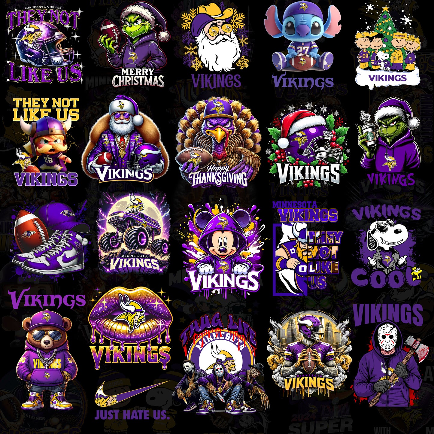 50 Minnesota Vikings T Shirt Designs