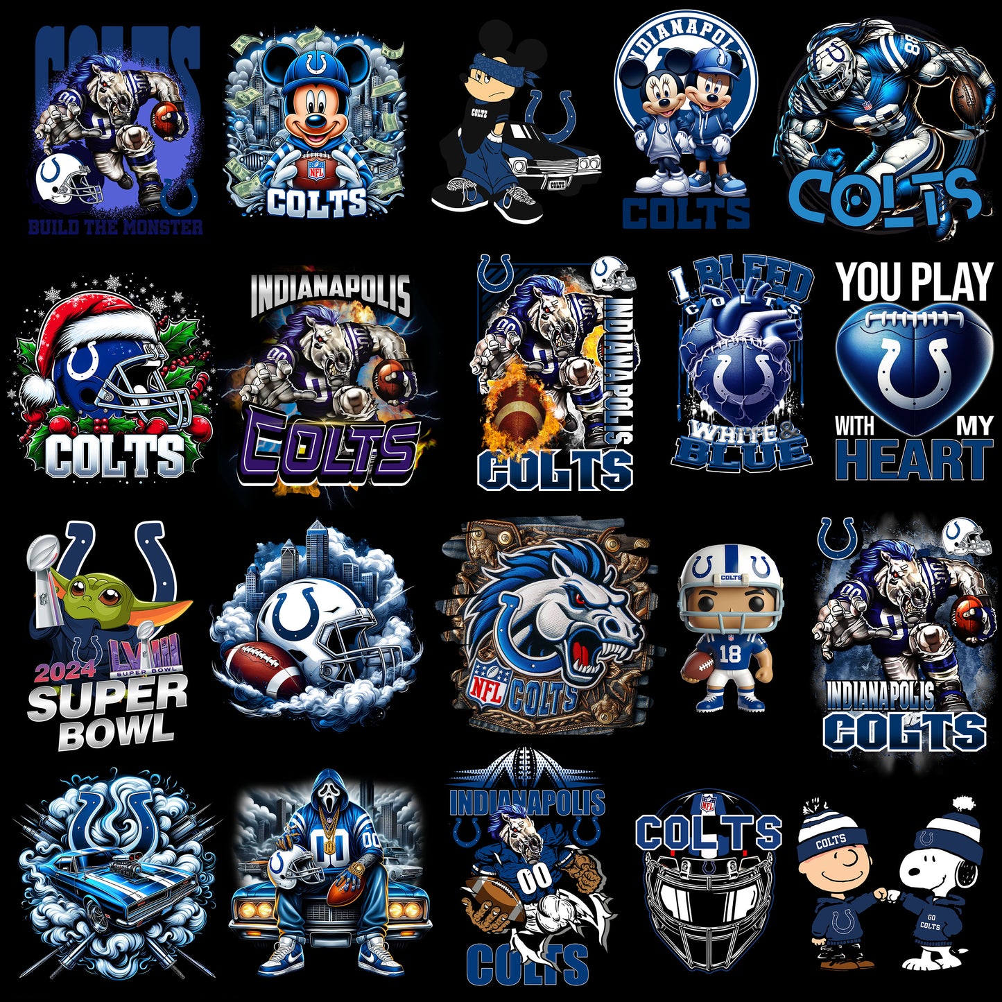 50 Indianapolis Colts T Shirt Designs