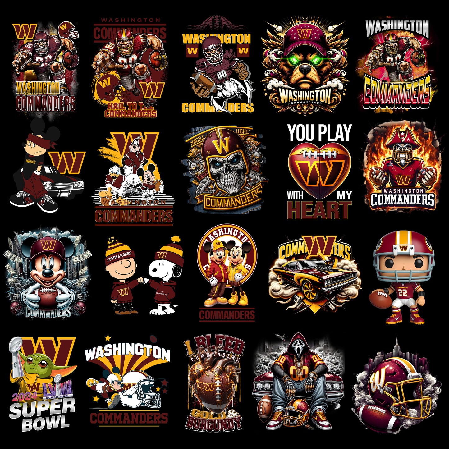 All 32 NFL Teams Designs (50 Bundles)