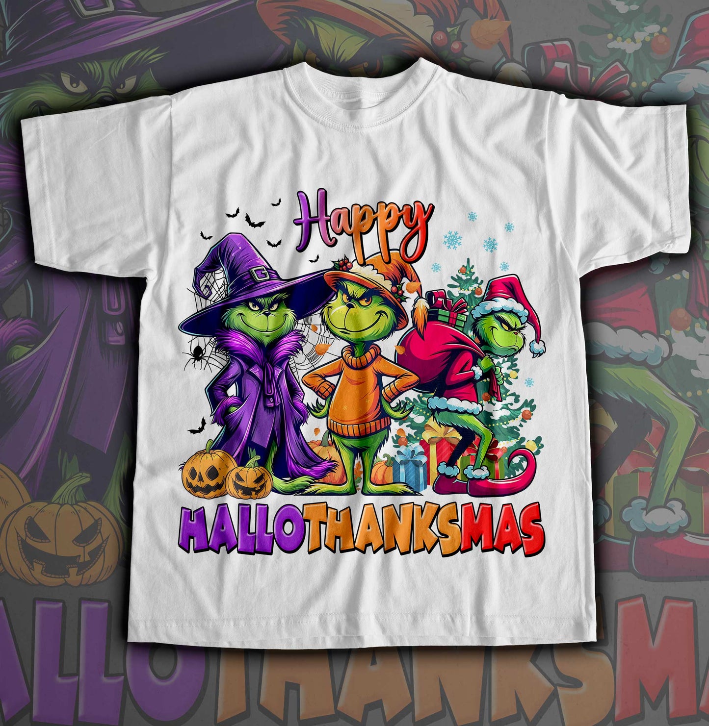 16 Hallothanksmas T Shirt Designs