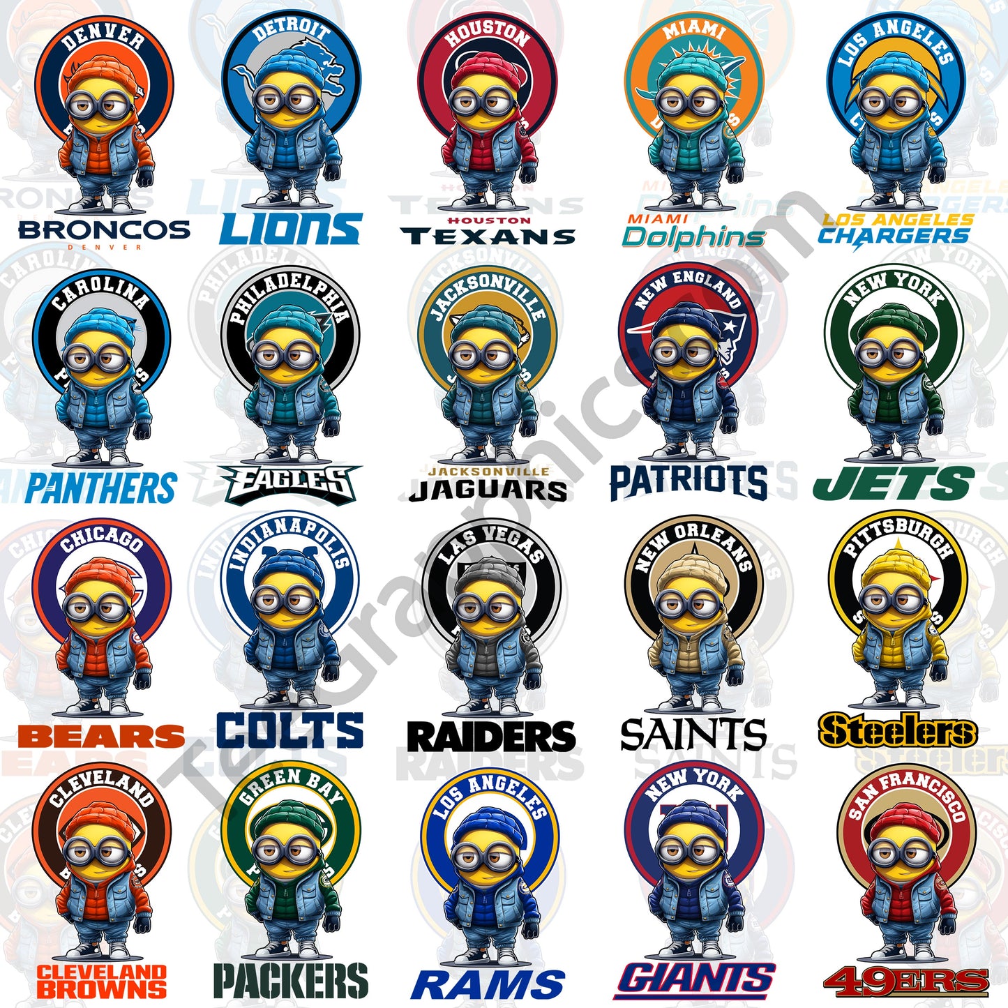 Minion NFL T Shirt Desiigns