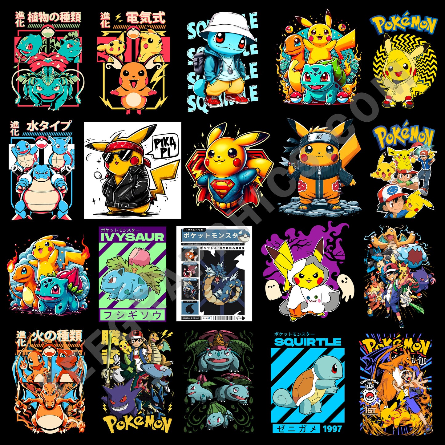 40 Pokemon T Shirt Designs