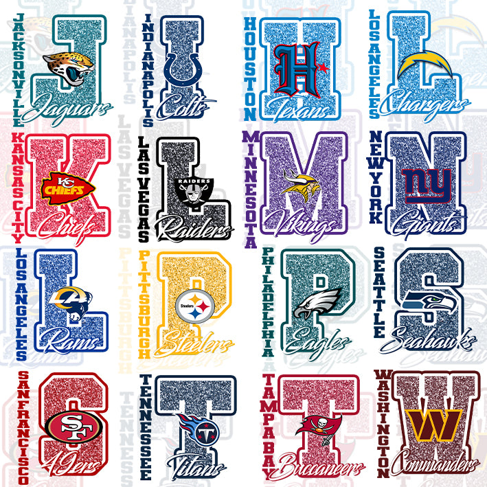 32 GLITTER Letter T Shirt Designs