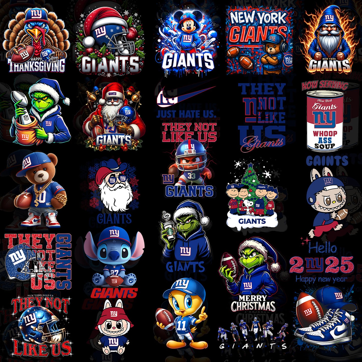 50 New York Giants T Shirt Designs