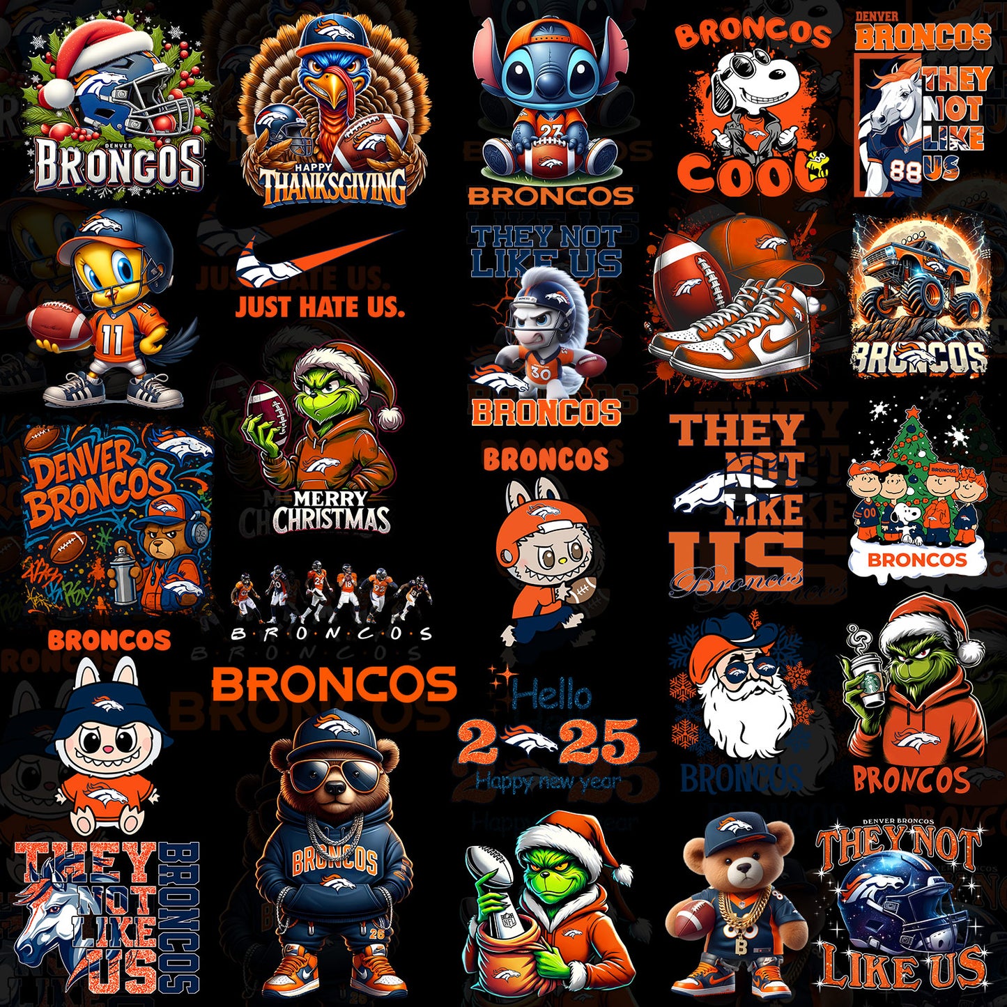 50 Denver Broncos T Shirt Designs