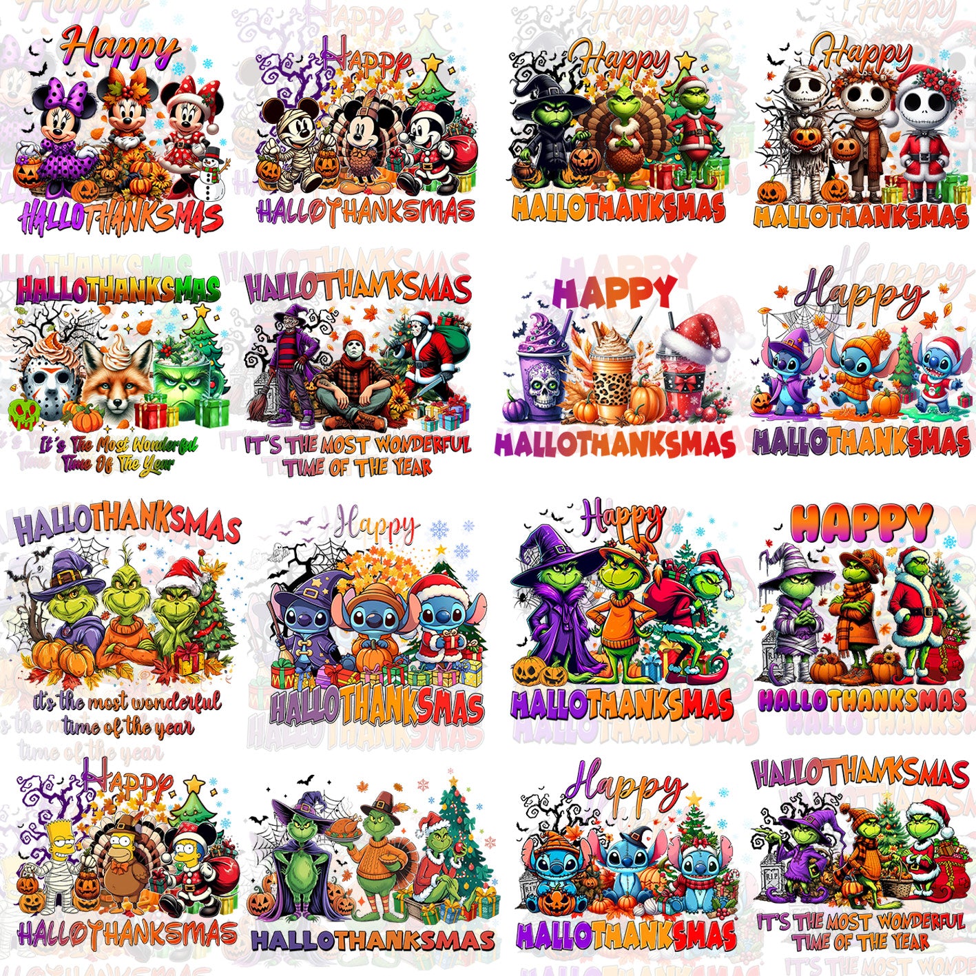 16 Hallothanksmas T Shirt Designs