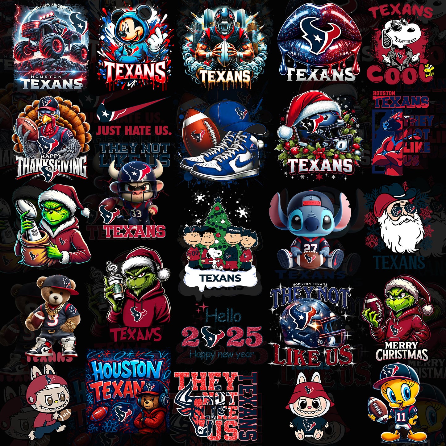50 Houston Texan T Shirt Designs
