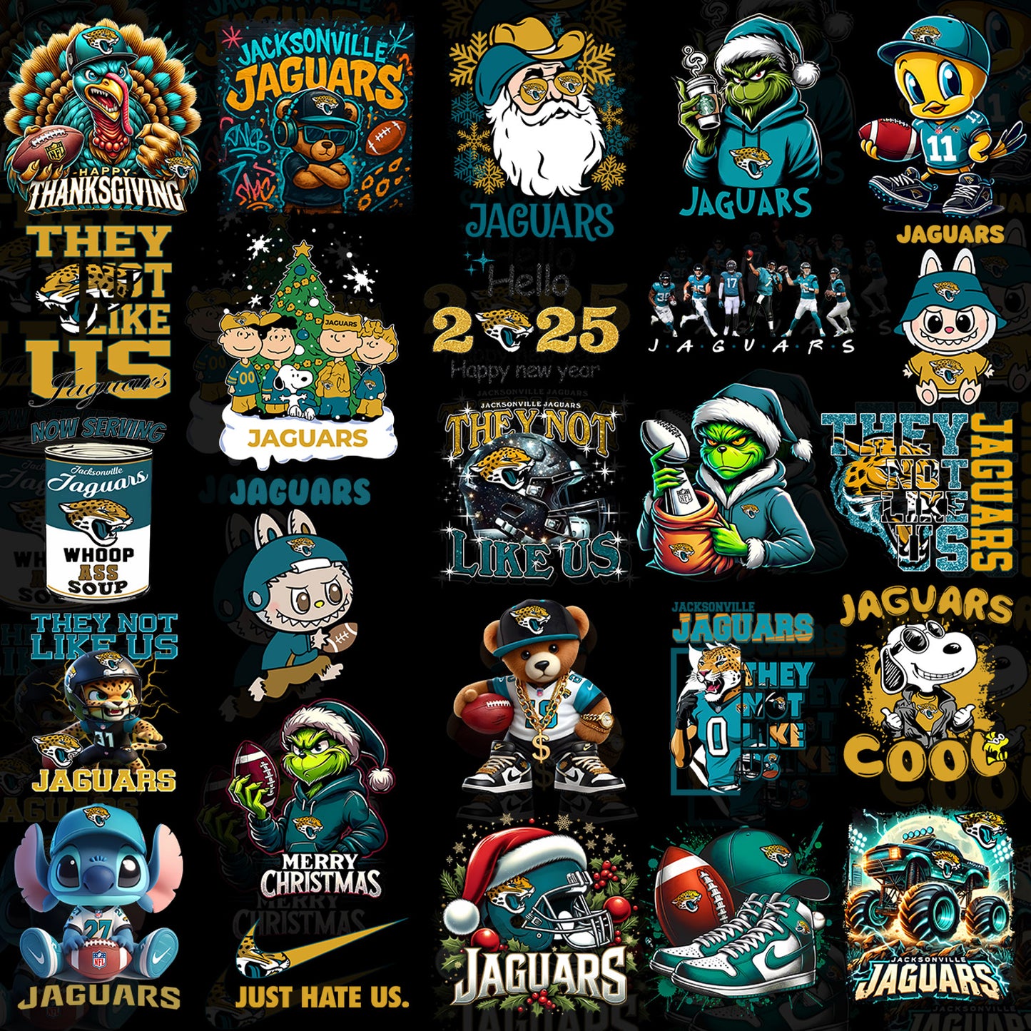 50 Jacksonville Jaguars T Shirt Designs