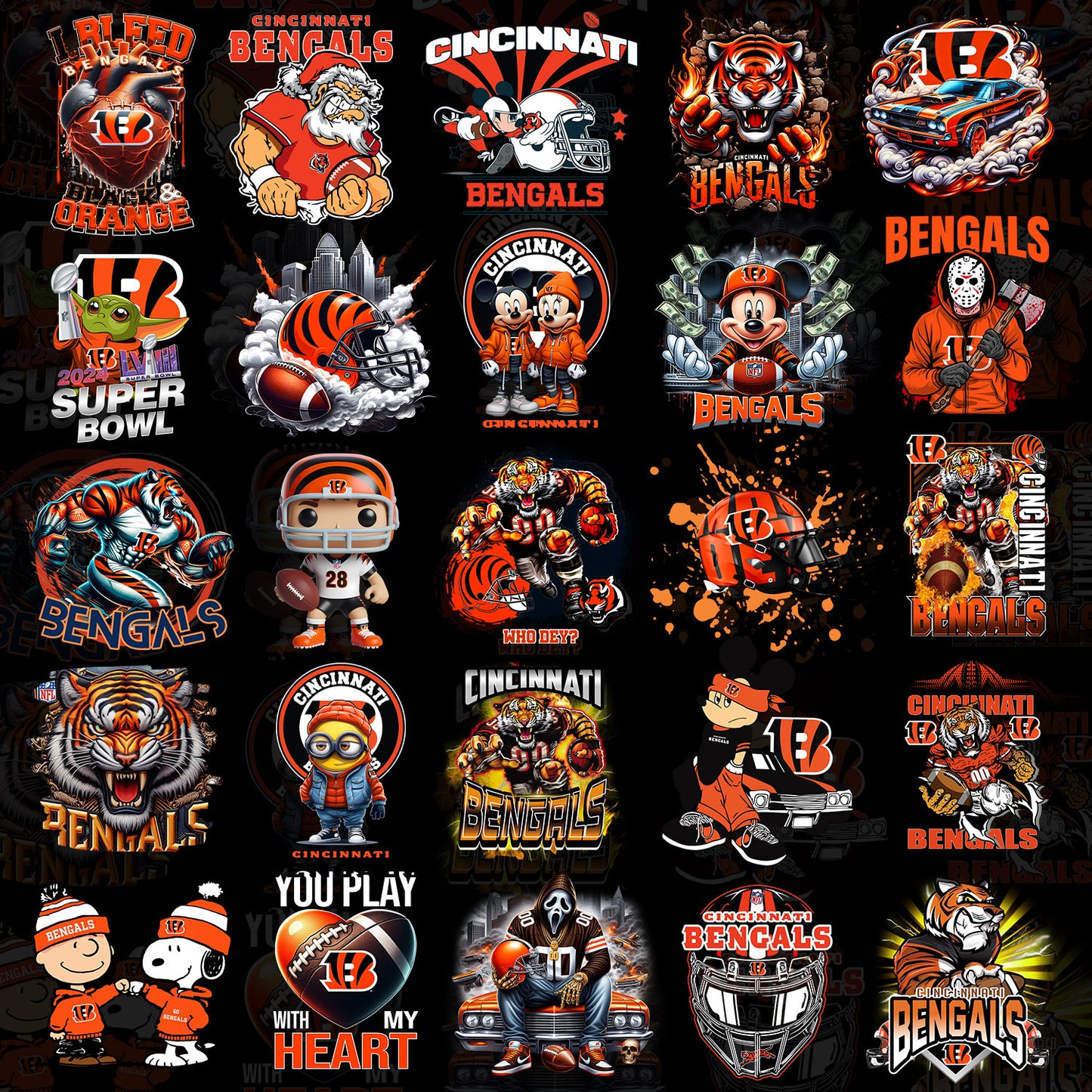 50 Cincinnati Bengals T Shirt Designs