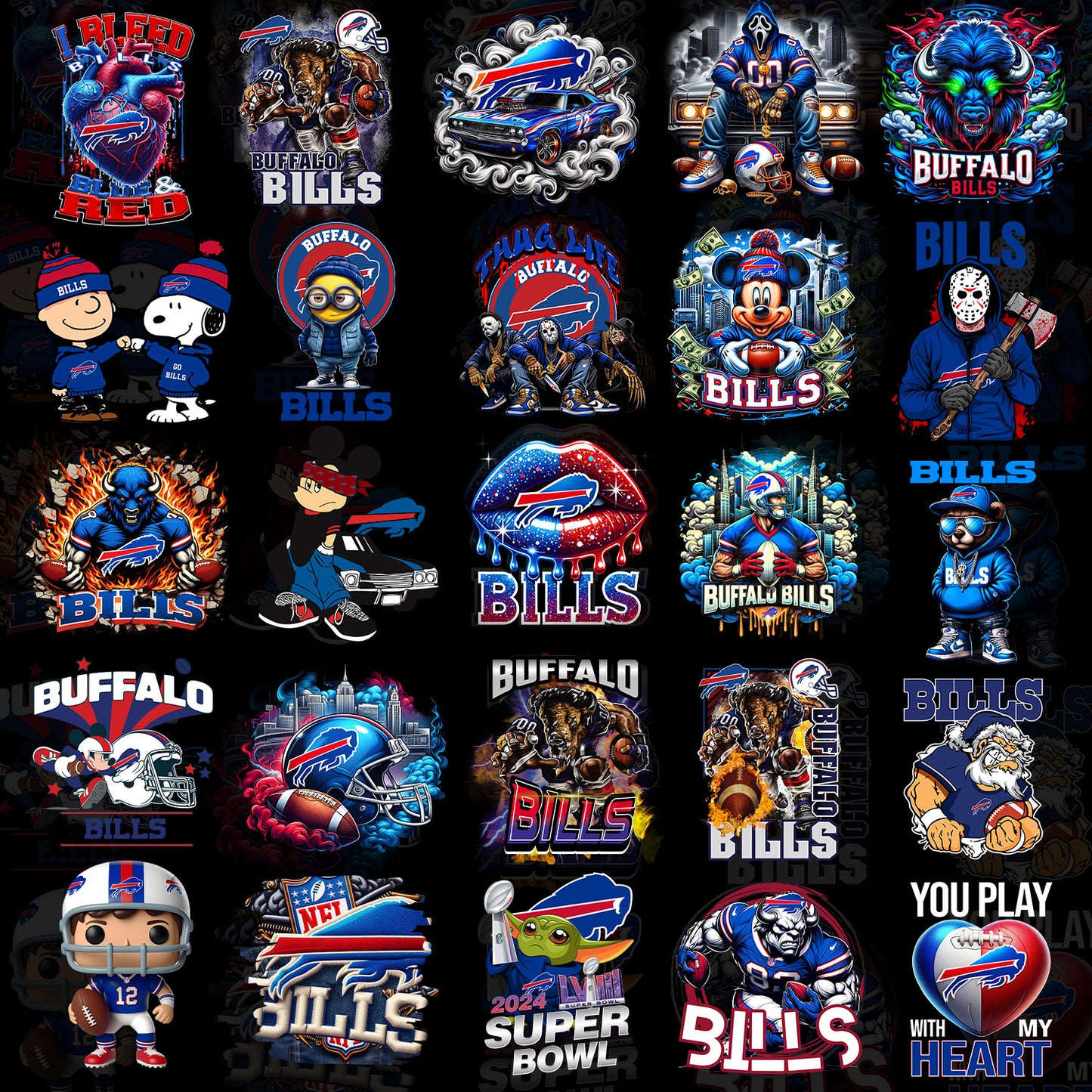 50 Buffalo Bills T Shirt Designs