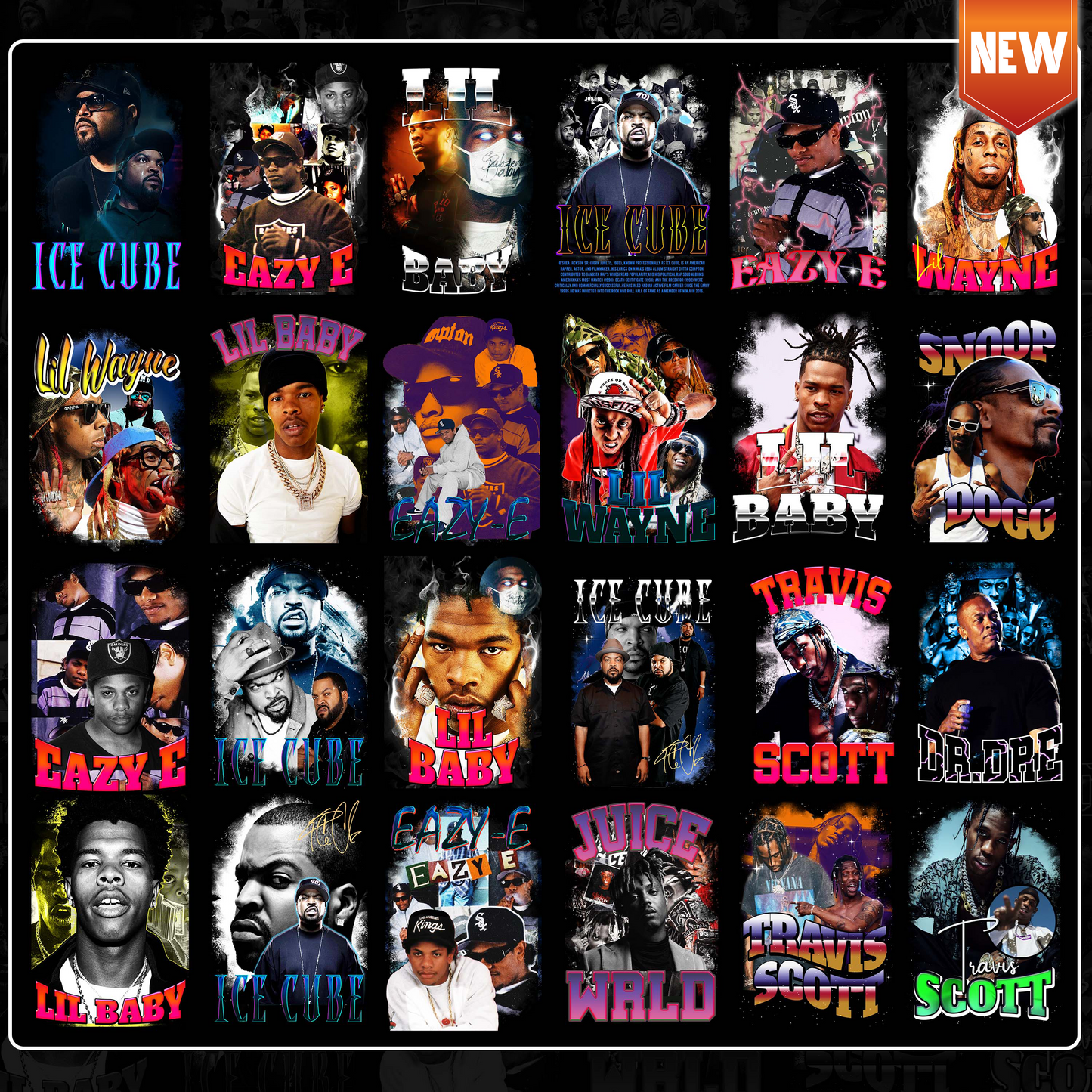 50 Bestselling Rappers T Shirt Designs