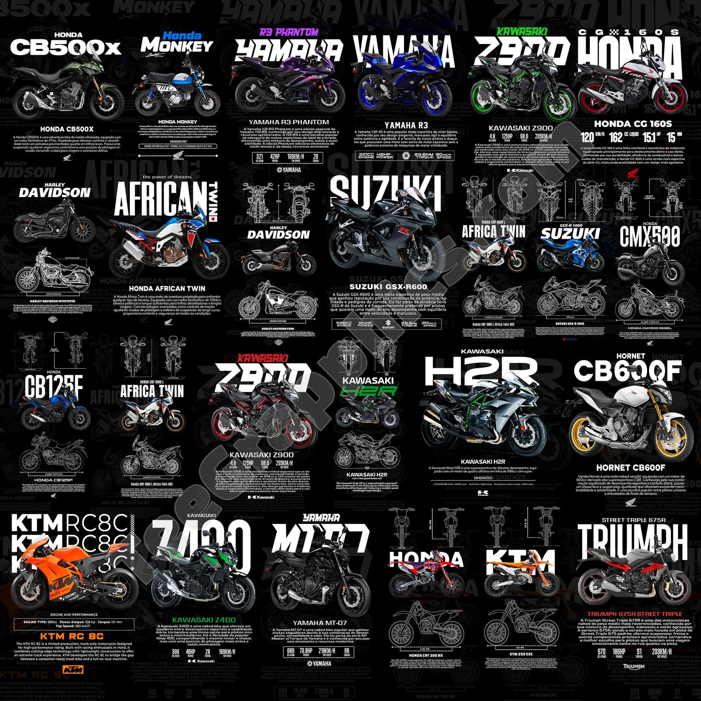 50 SuperBike T Shirt Designs