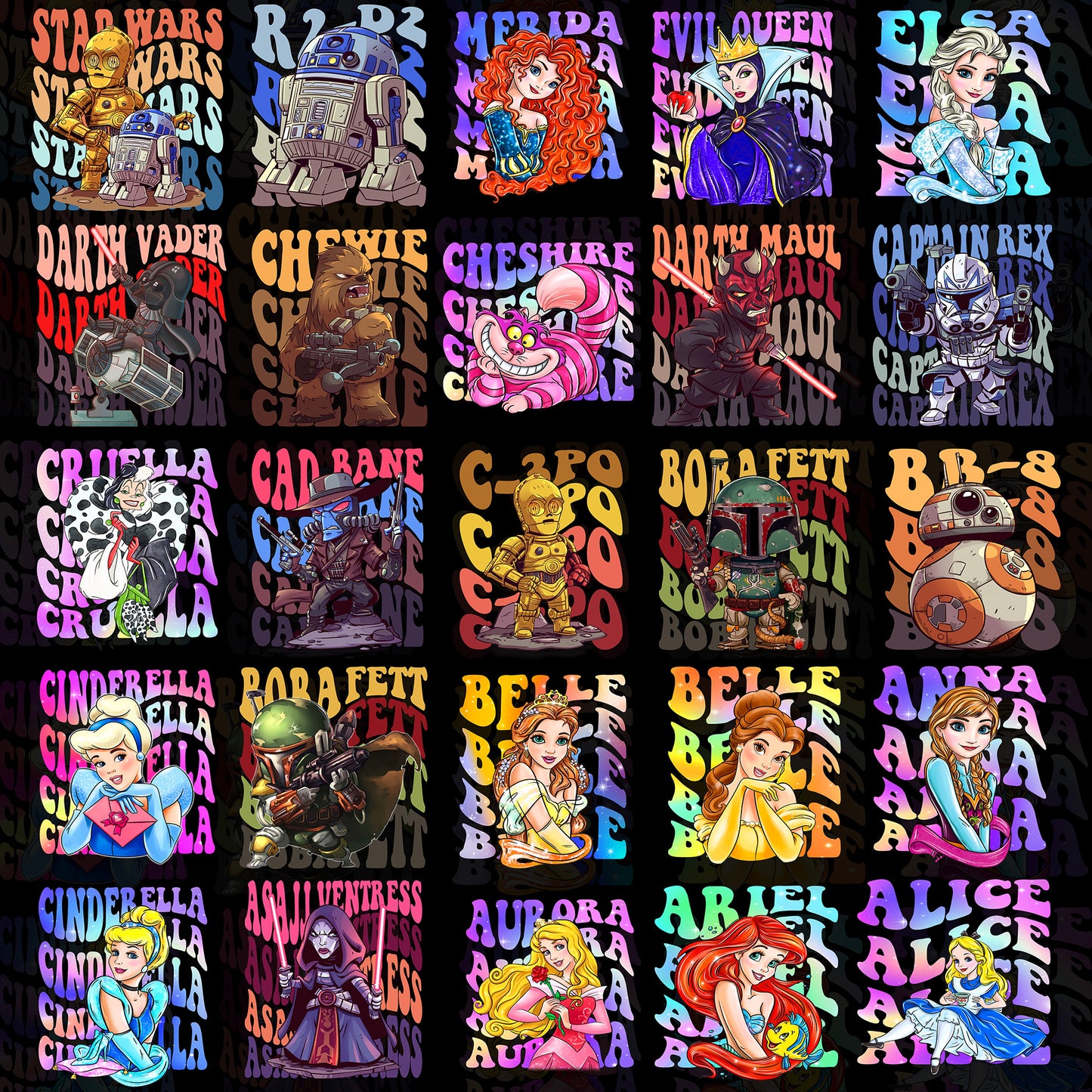 50 Cartoon Wave T Shiirt Designs
