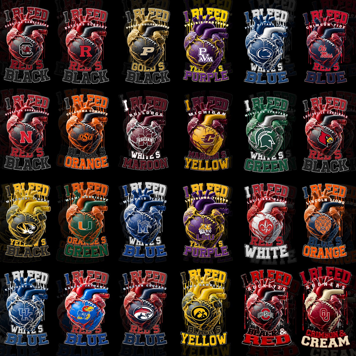 60 I Bleed College T Shirt Deisgns