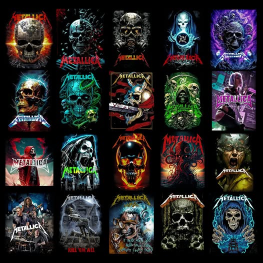 40 Metallica Halftone T Shirt Designs