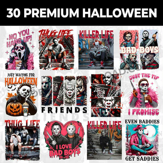 30 Premium Halloween T Shirt Designs