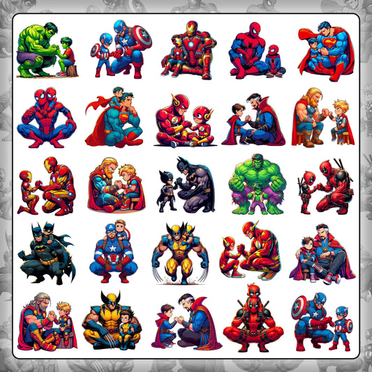 Super hero Father's Day T Shirt Designs