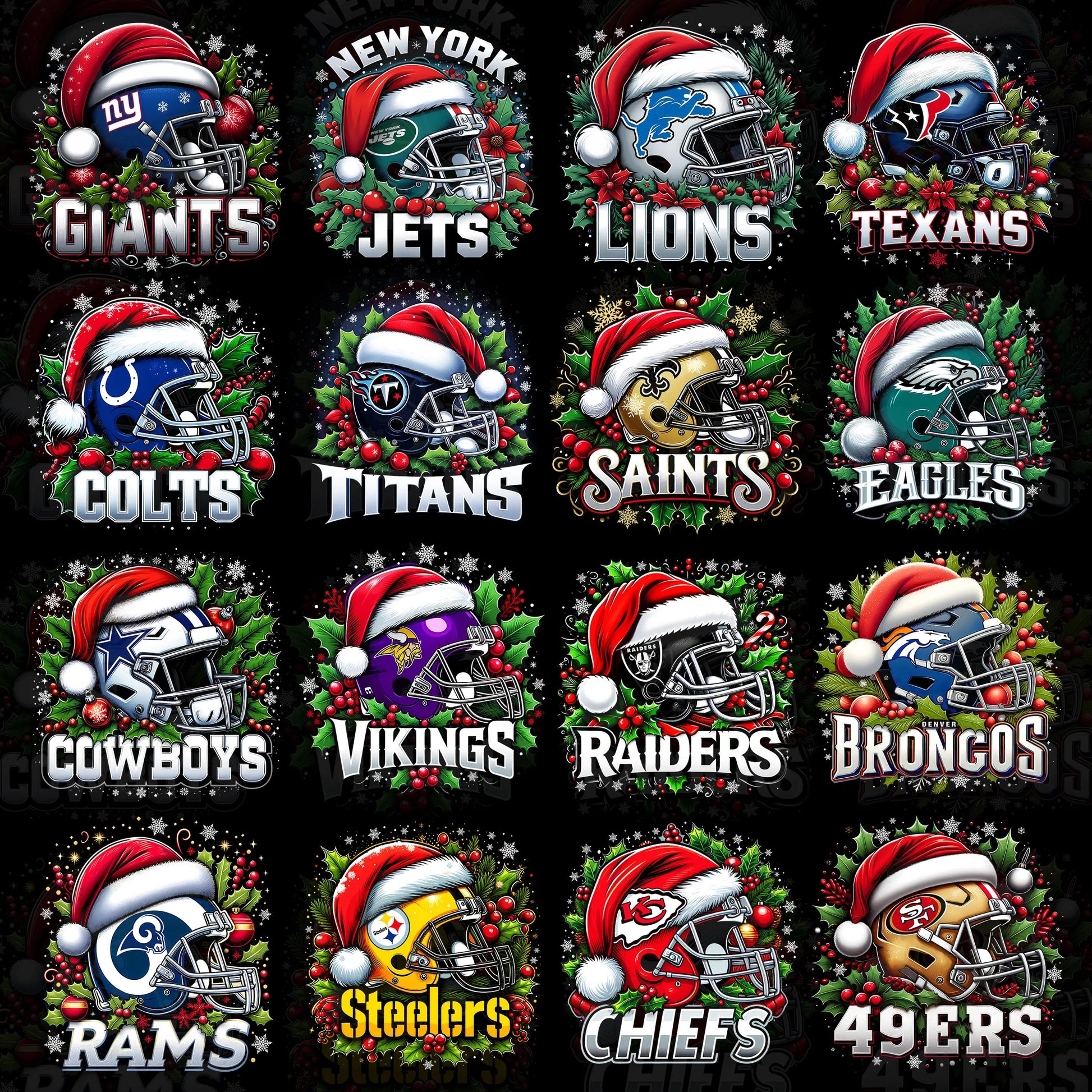 Christmas NFL T Shirt Designs TeeGrapphics