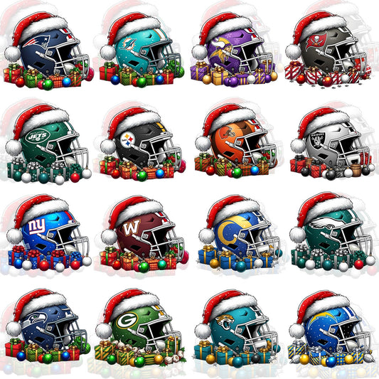 32 Christmas NFL Helmets T Shirt Designs