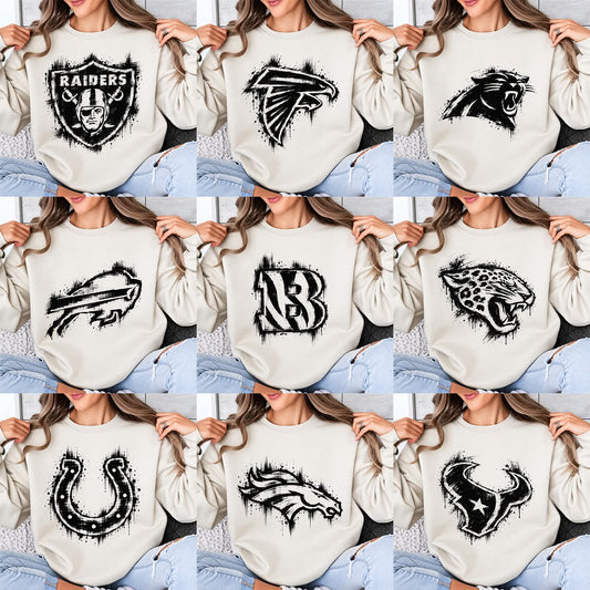 32 Ink Brush Style NFL T Shirt Deisgns