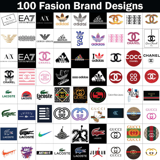 100 Fashion Brand T Shirt Designs