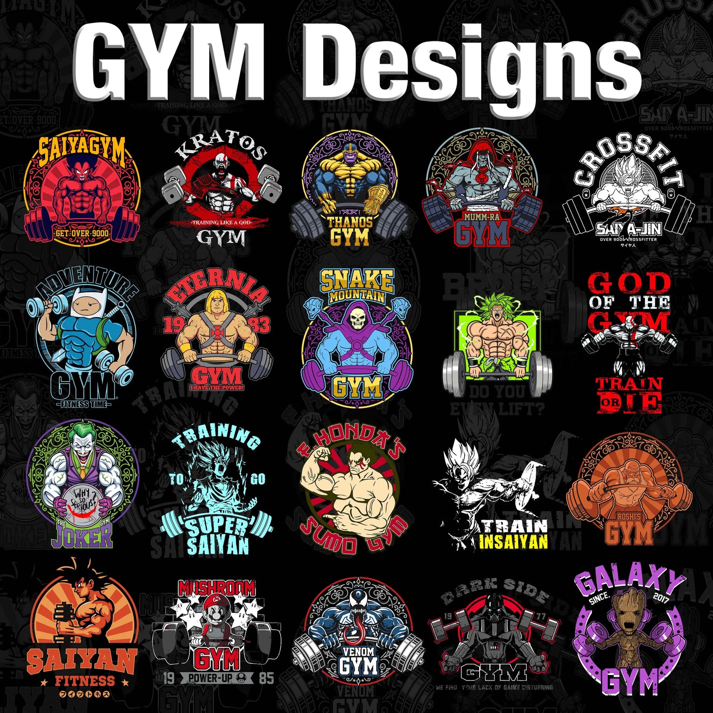 GYM T Shirt Designs TeeGrapphics