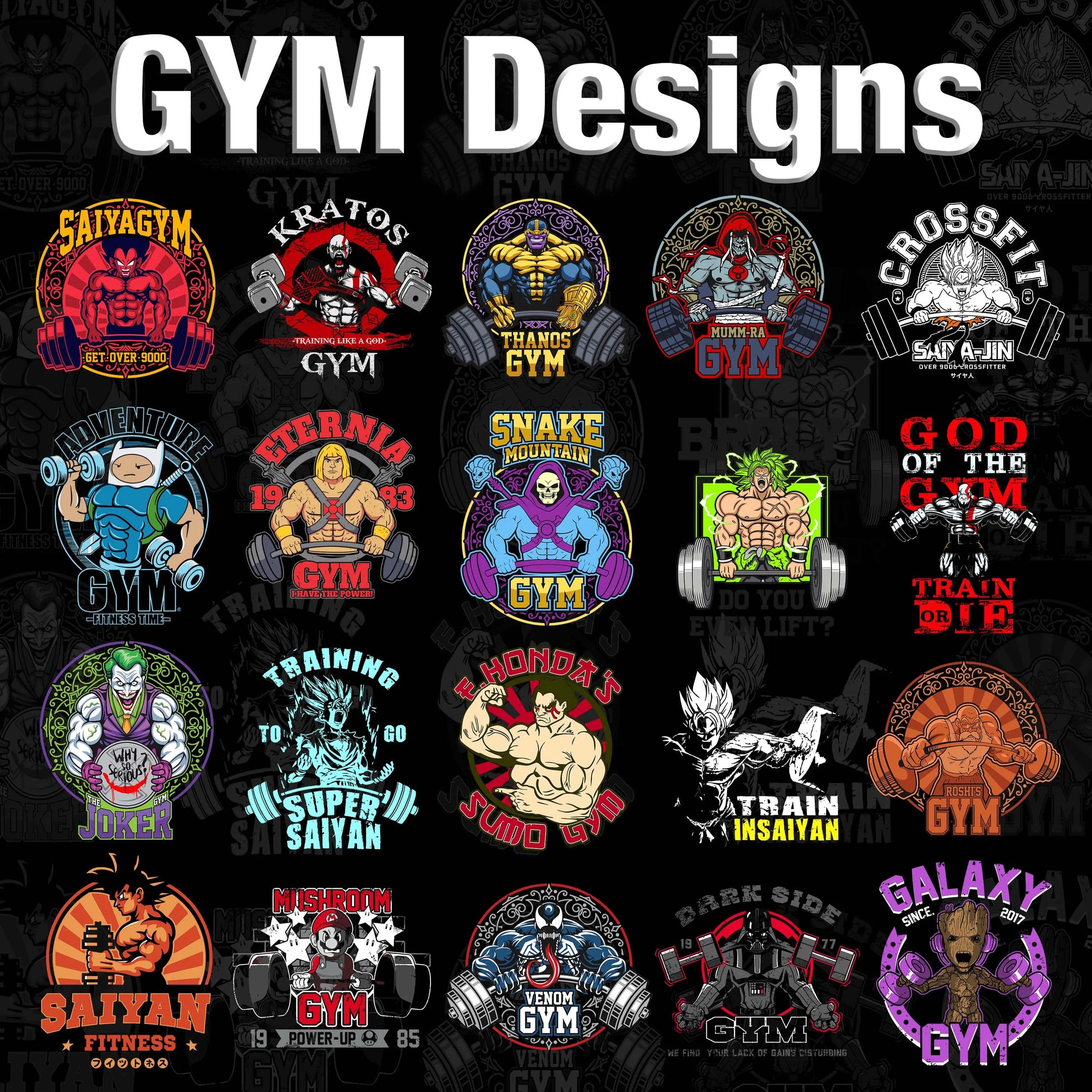 GYM T Shirt Designs TeeGrapphics