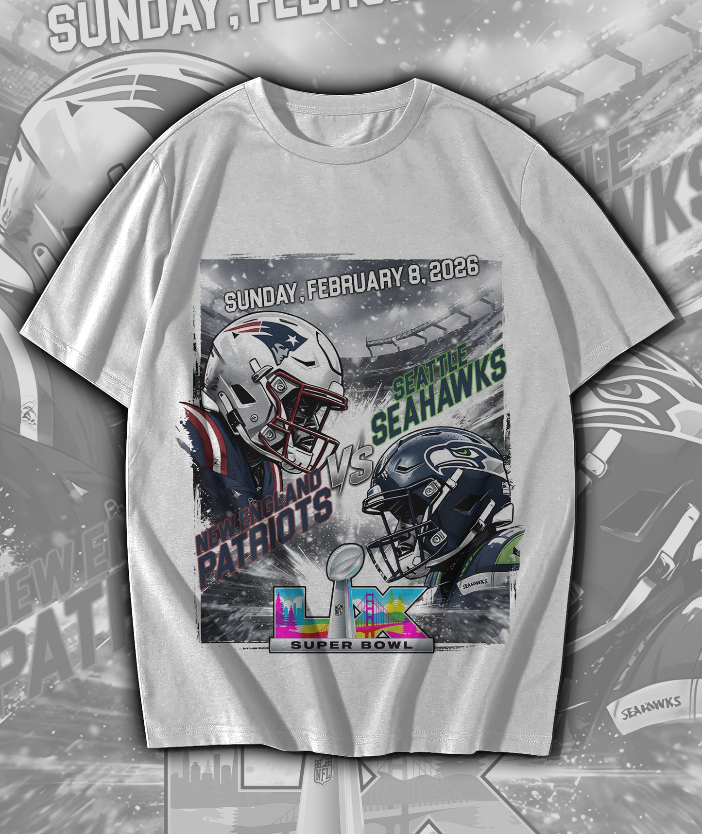 2 Exclusive Super Bowl T Shirt Design