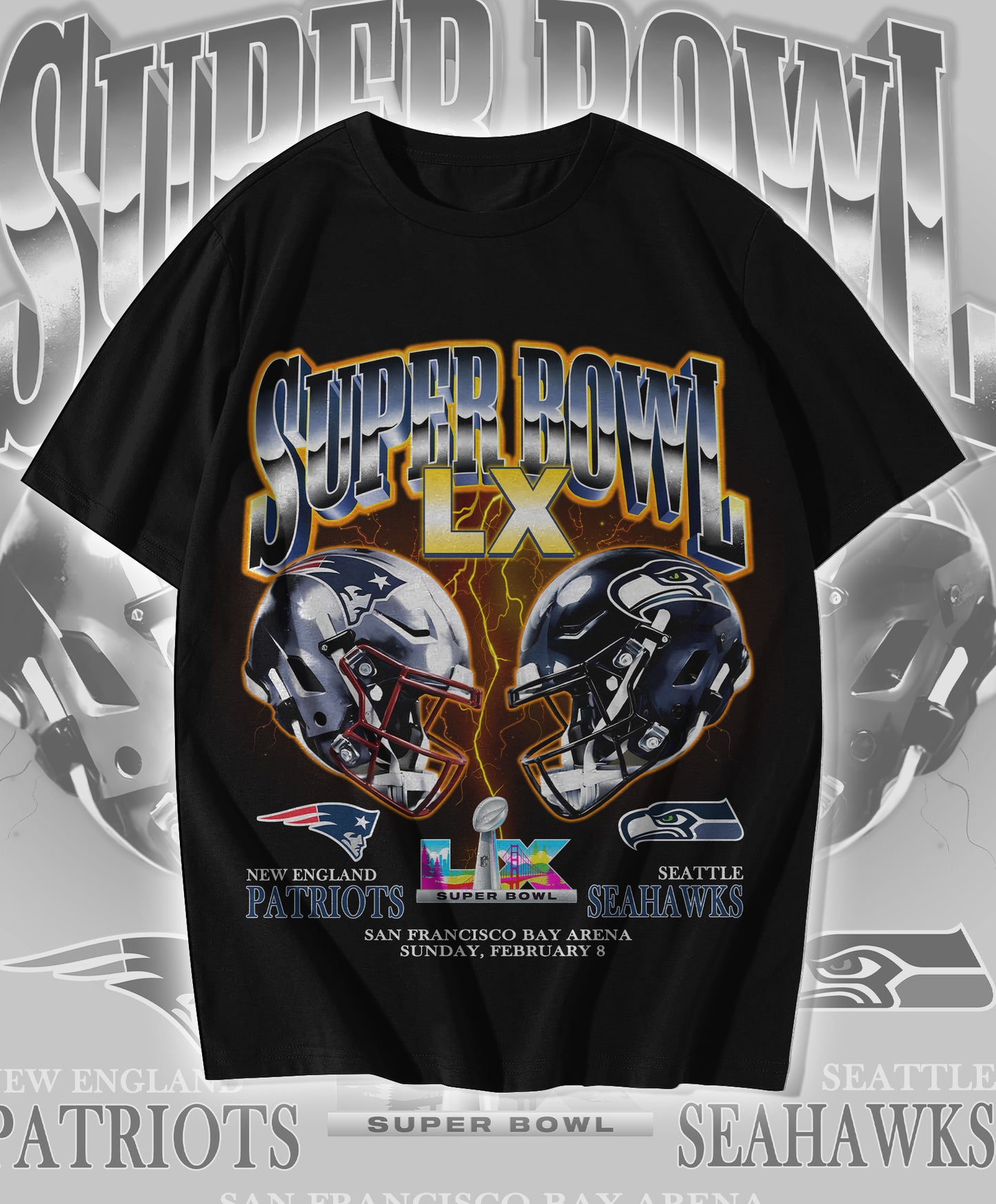 2 Exclusive Super Bowl T Shirt Design