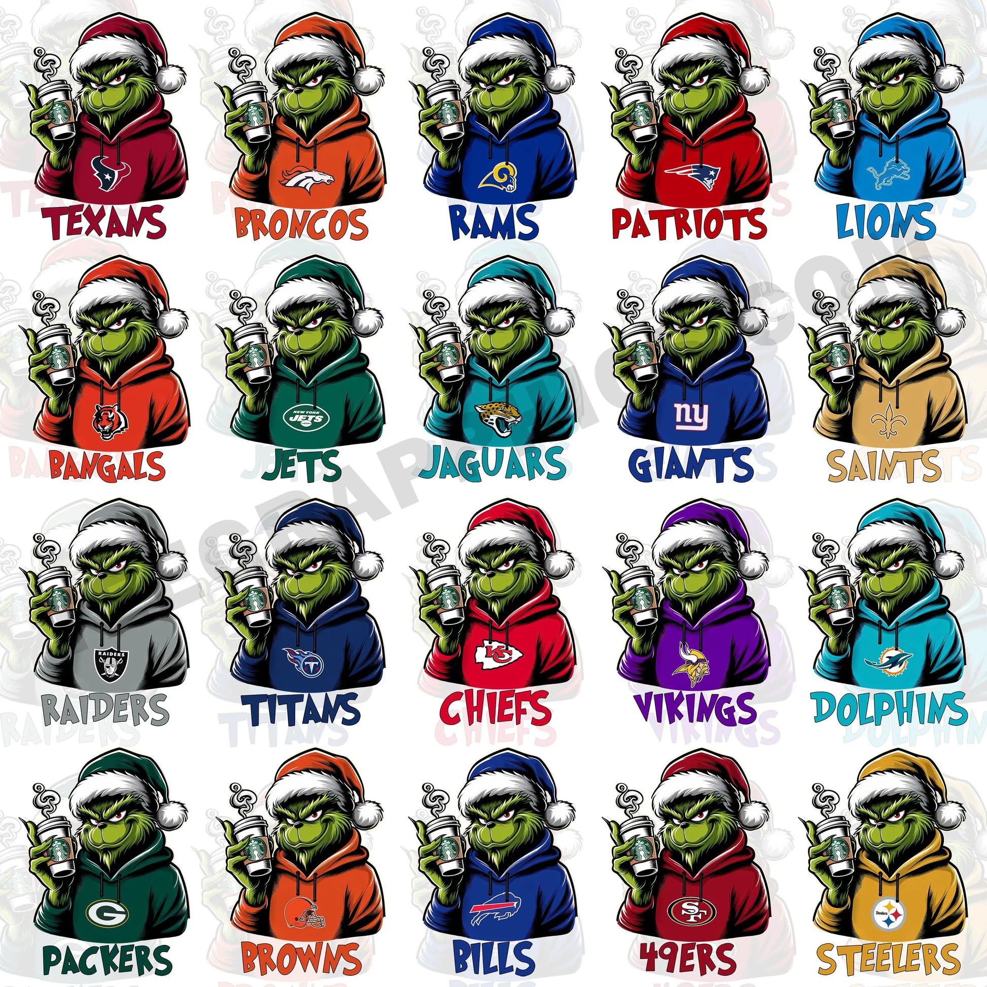 Grinch NFL T Shirt Designs TeeGrapphics