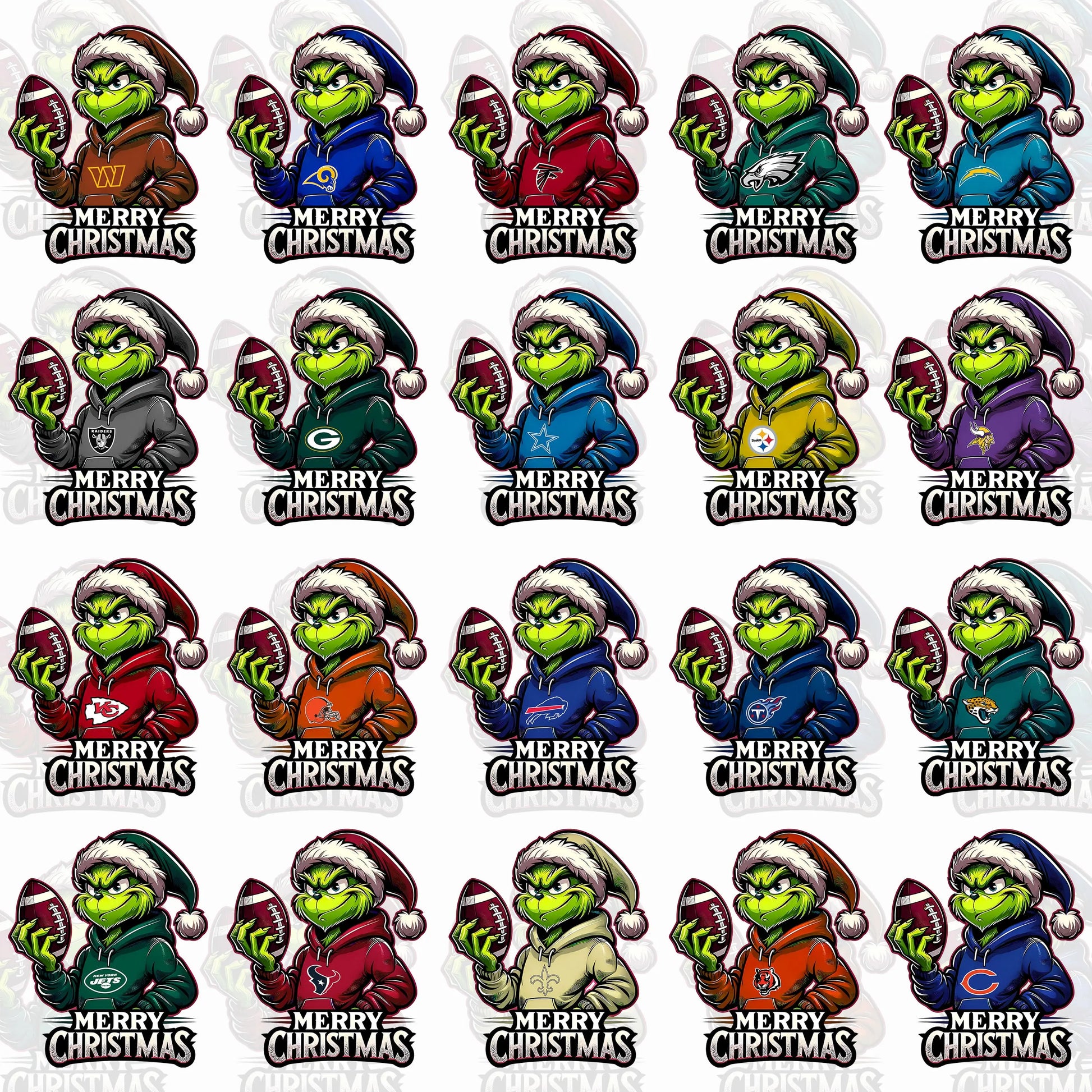 Grinch NFL T Shirt Designs Vol 2 TeeGrapphics